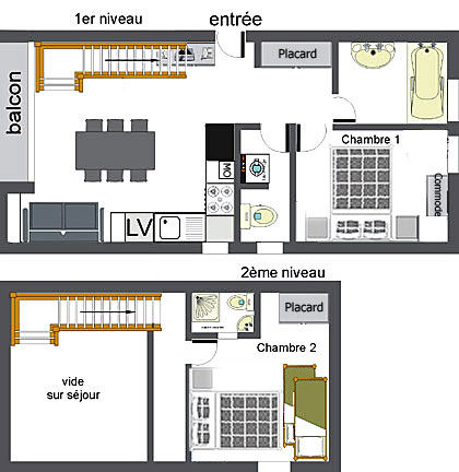 plan de la location les hespries rsidence les cheynets